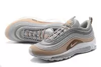 hommes nike air max 97 wave triple suede leather